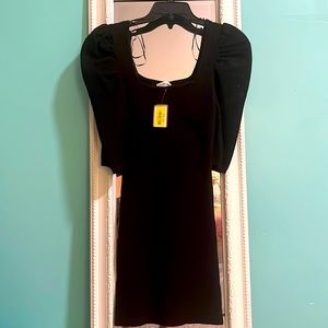 Little black sweater dress